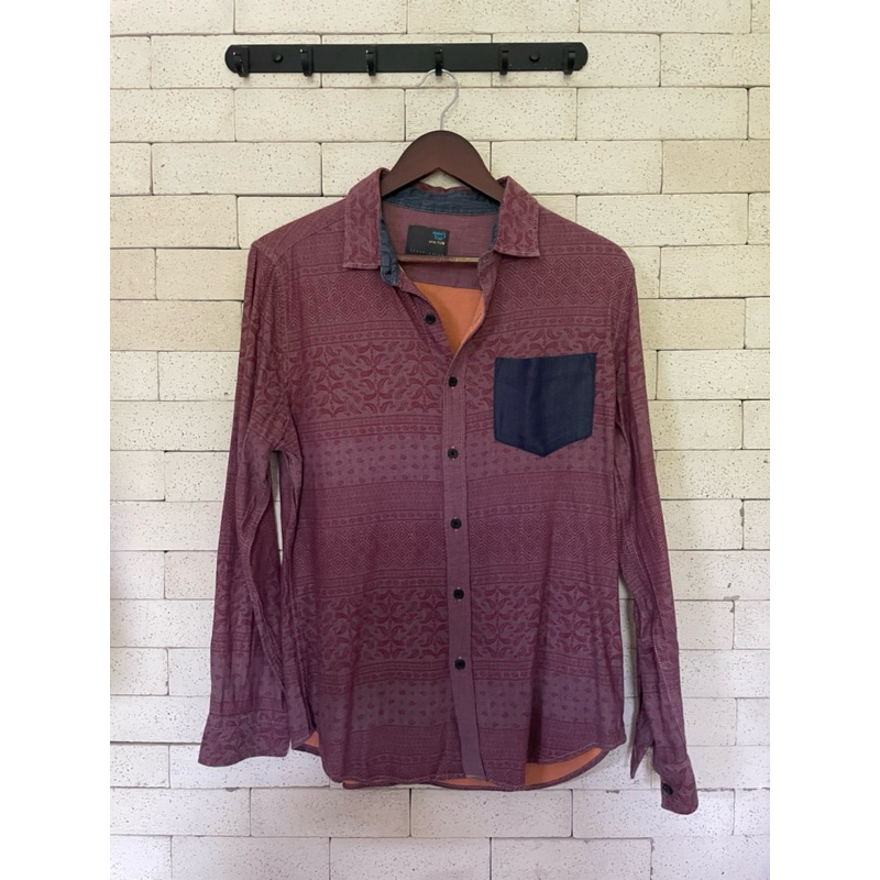 kemeja pria tangan panjang mens top ukuran M