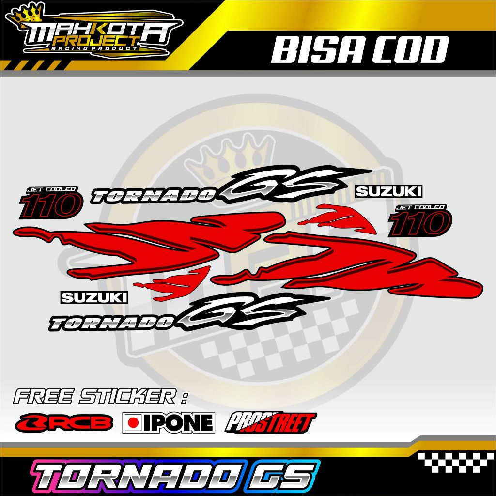 STRIPING VARIASI SUZUKI TORNADO GS / STICKER LIST VARIASI MOTOR SUZUKI TORNADO GS