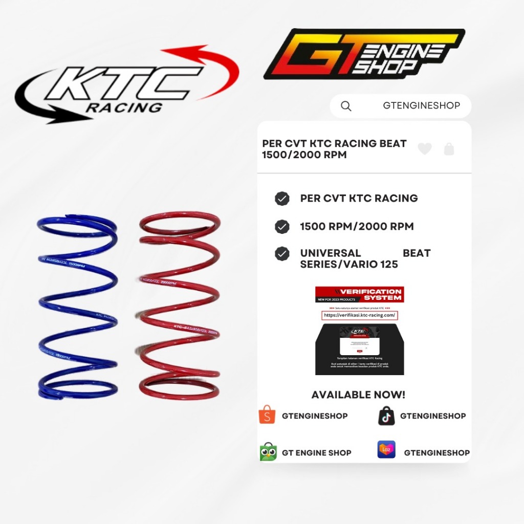 per cvt beat ktc 1500 rpm per cvt vario 125 1500 rpm