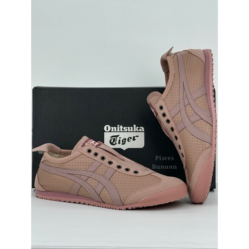 Sepatu ONITSUKA Slip On Leather Pink