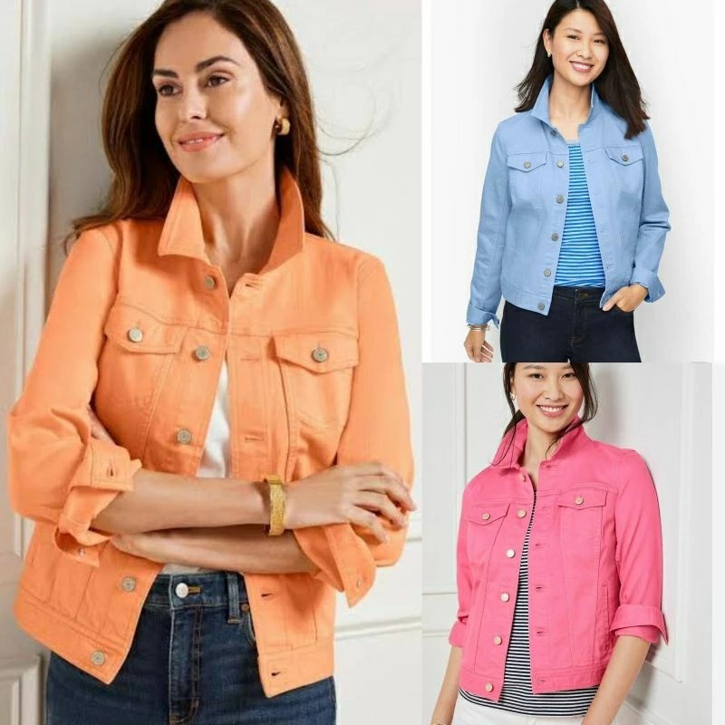 IK Jacket Talbots Classic Jean Solid