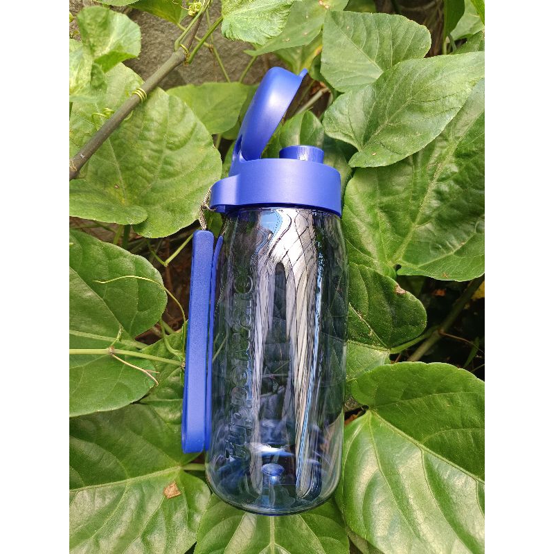 H2GO 500ML FLIP BIRU TUPPERWARE/ Botol Minum Kristal