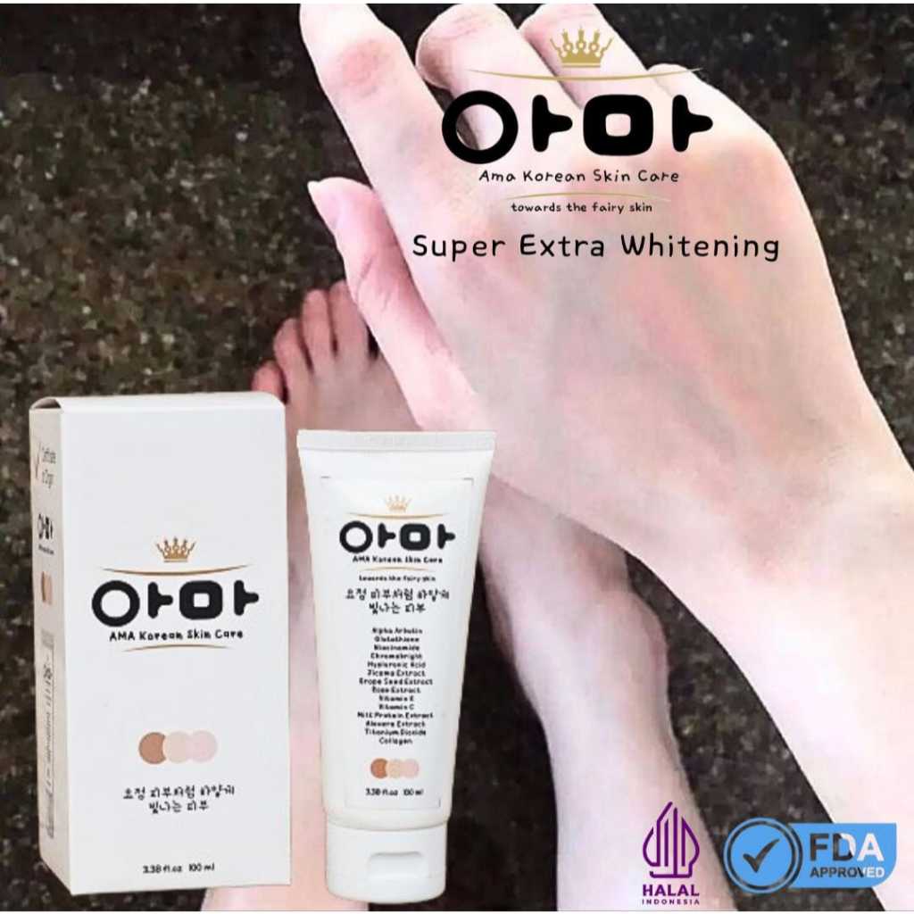 AMA Whitening Lotion Korean Bodycare Handbody Pemutih Badan Korea Skincare Brightening Pencerah Kuli