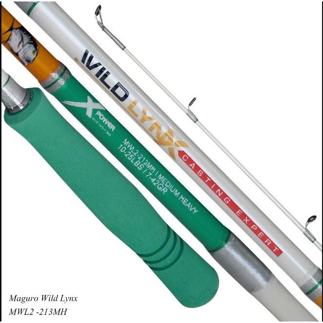 Joran Maguro Wild Lynx | Spinning | Casting | Laut | Sambung Butt
