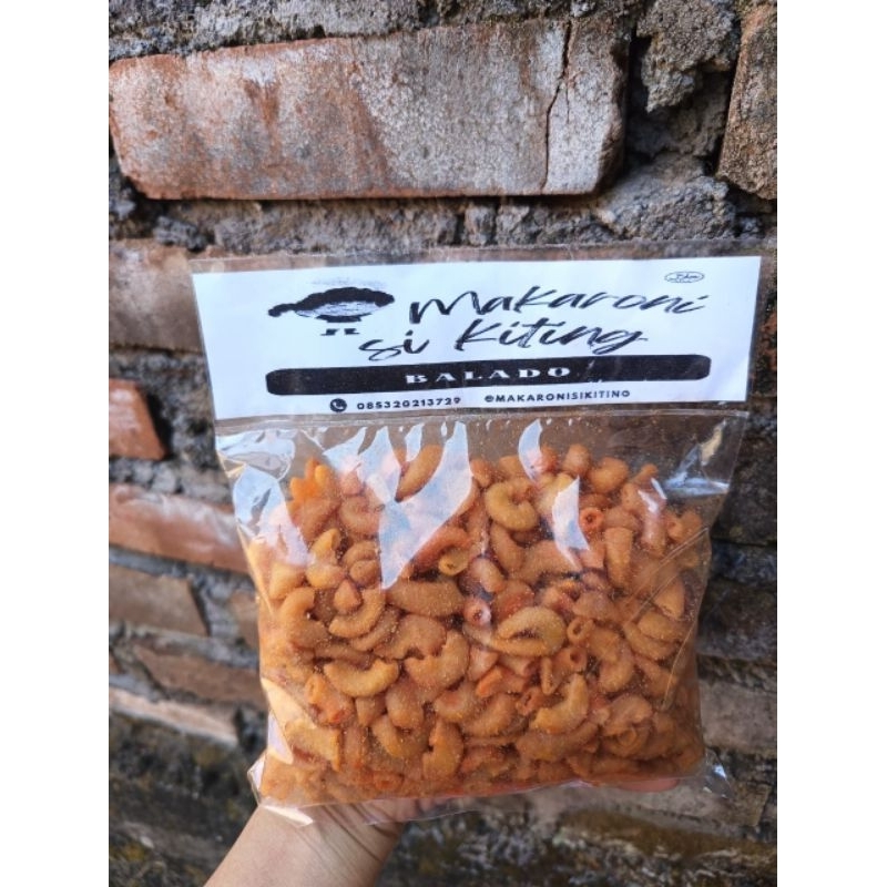 

Makaroni Si Kiting rasa Balado kemasan 250gram