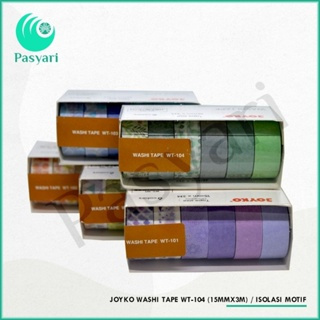 

(PER PACK) Joyko Washi Tape 15mm x 3m Isolasi Motif Variasi