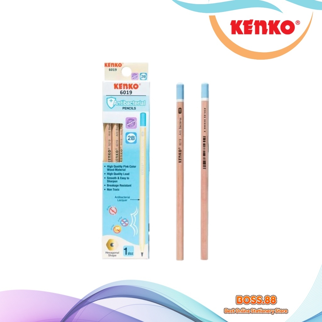 

PENCIL / PENSIL 2B KENKO 6019 ANTIBACTERIAL (12 PCS)