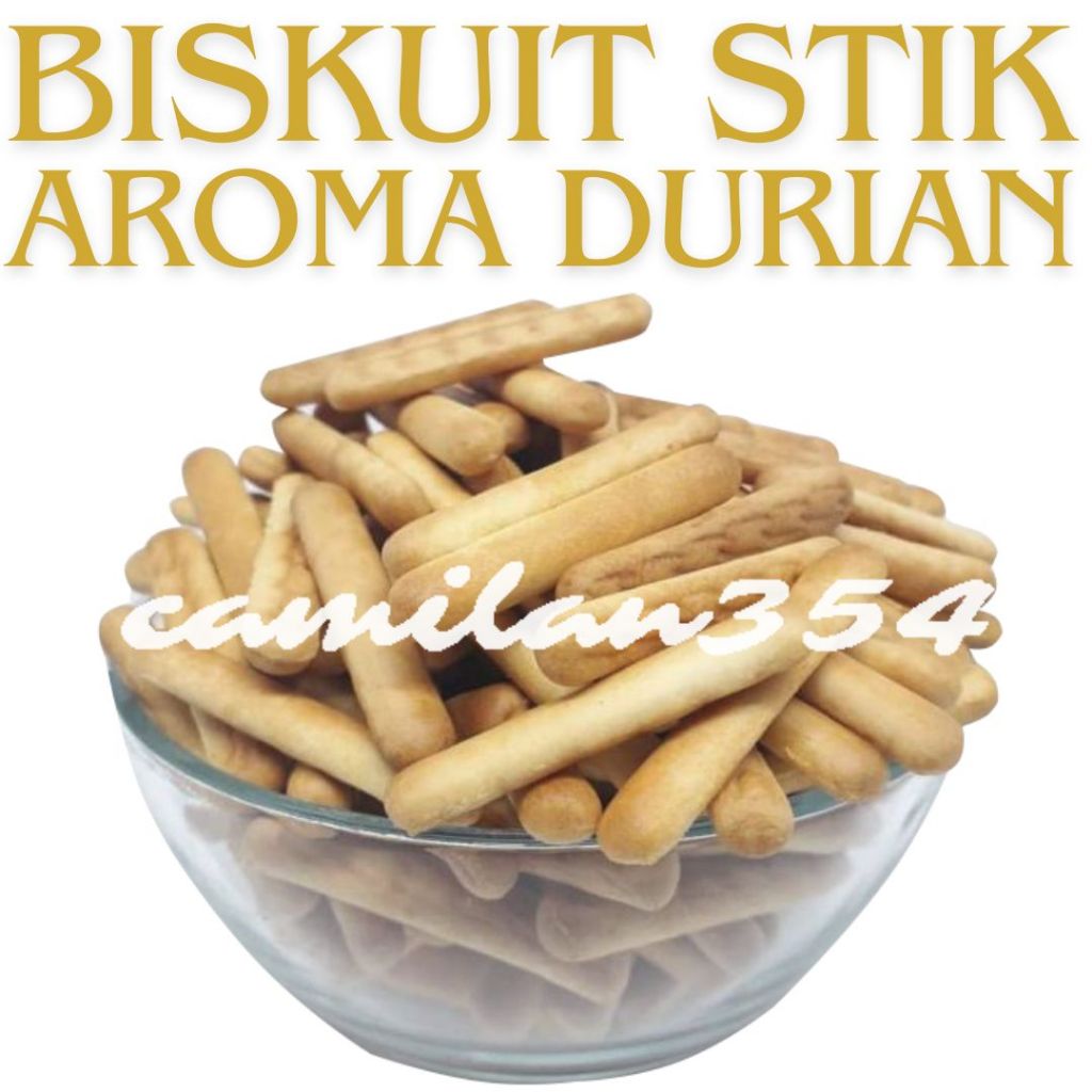 

[TERLARIS] Biskuit Stik Aroma Durian - 1kg / Roti Stick Susu Manis