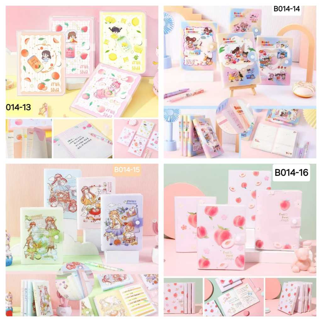 

Buku Agenda Motif Cover Soft Premium Notebook Motif Keren Buku Catatan Softcover Klip Kancing