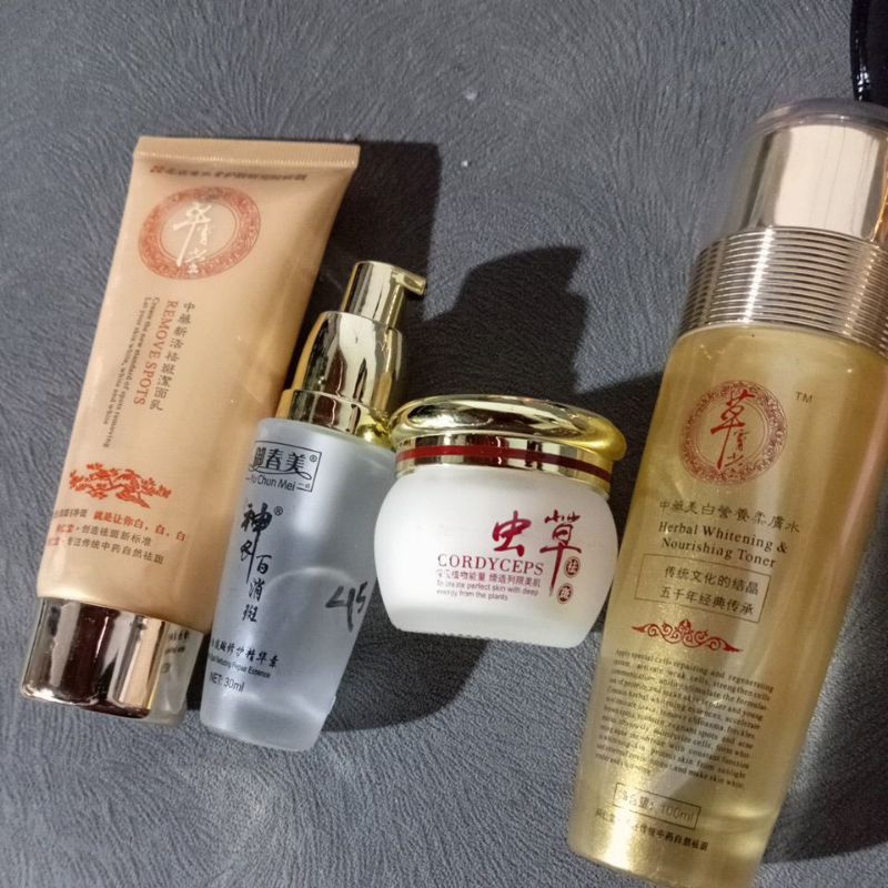 yu chun mei cordyceps krim malam.serum ycm.toner gold.cleanser gold herbal hci