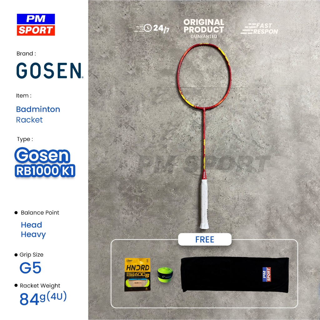 RAKET BADMINTON GOSEN RB1000 RB1000 BULUTANGKIS ORIGINAL