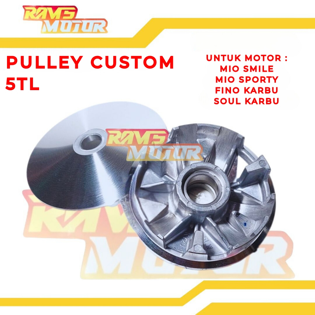 Pulley Pully Custom Mio Sporty Smile Mio Soul Karbu Fino Karbu Nouvo RAMS MOTOR