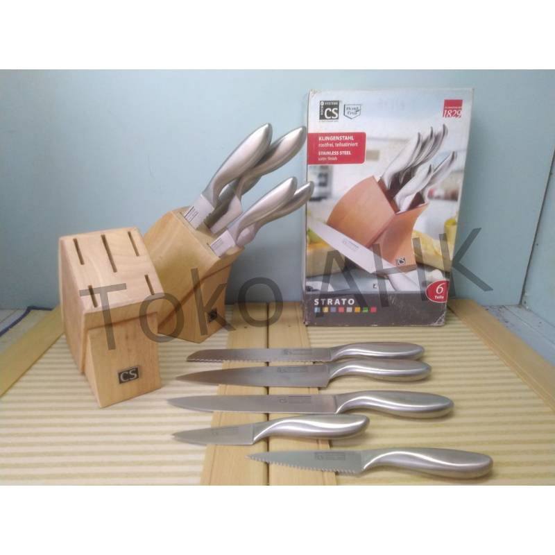 Pisau Set Stainless Steel 6pcs Strato - Exclusive / Carl Schmidt Sohn (Jerman) / Stainless Steel