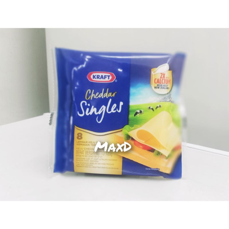 

Keju Kraft Cheddar Slices /Lembar 120g (8 Slices) 1 Bks