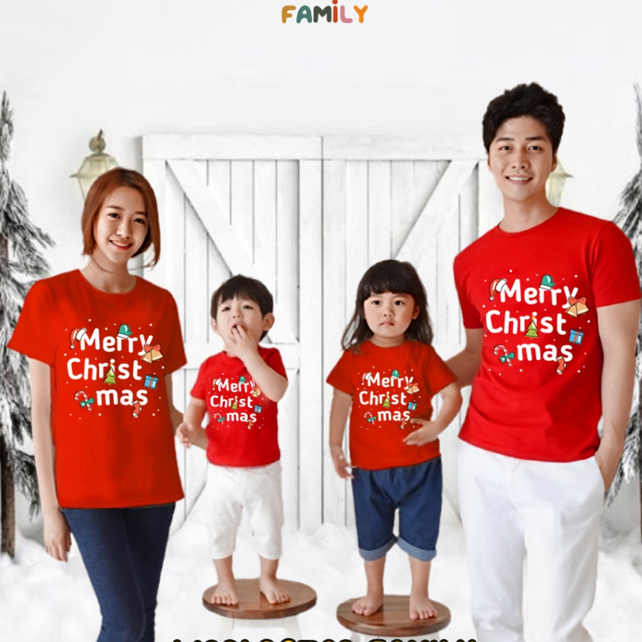 WSF BAJU NATAL KELUARGA KAOS NATAL KAOS NATAL KELUARGA BAJU NATAL WANITA BAJU NATAL ANAK KAOS MERRY 