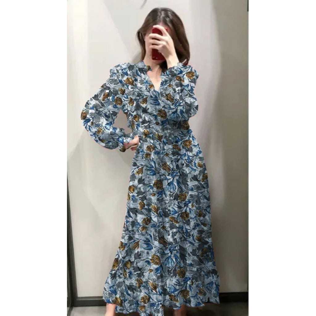 JYACOLLECTION-DRESS PANJANG-DRESS NATAL TERBARU-DRESS VINTAGE-DRESS CASUAL-LONGDRESS-GAUN NATAL TERB