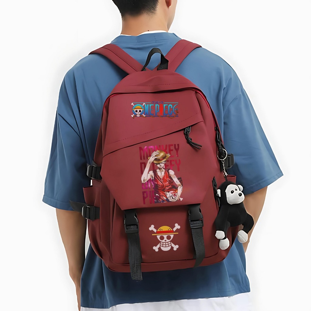 LANGFORD - Tas Ransel One Piece Kanvas - Luffy Edition