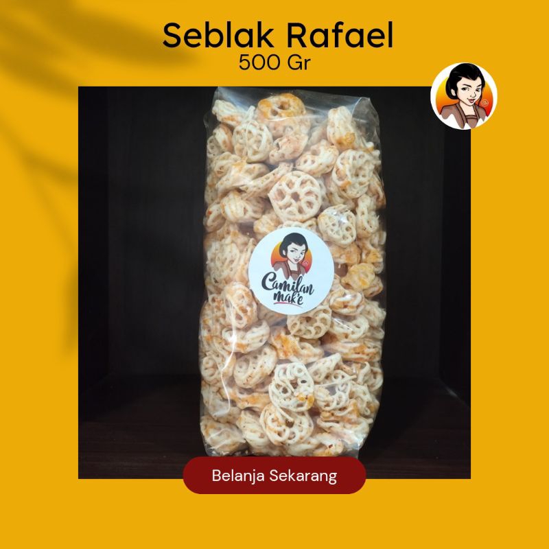 

KERUPUK SEBLAK RAFAEL PEDAS 500GR/ CAMILAN MAK'E/ CEMILAN SEBLAK RAFAEL/ JAJANAN PEDAS/ CAMILAN PEDAS/ SNACK KEMASAN