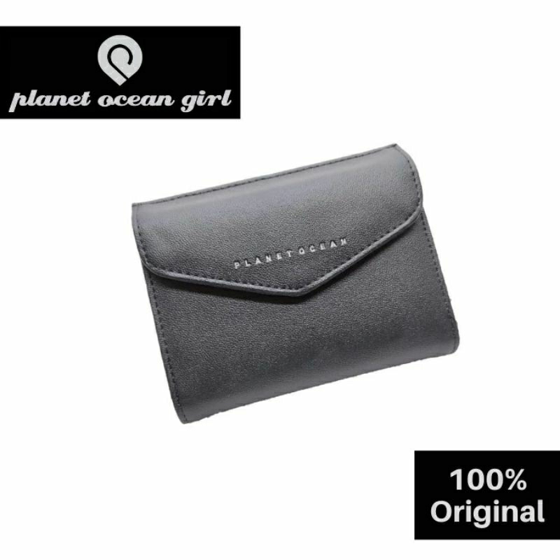 Dompet Lipat Wanita Planet Ocean Chatelain Milk Tedy