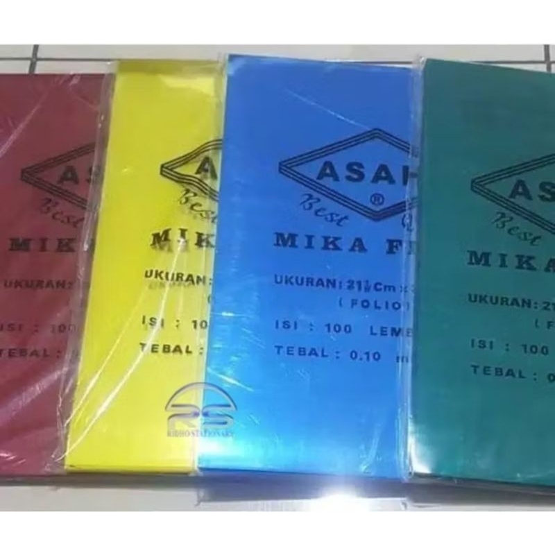 

Plastik Mika buat Jilid merk ASAHI Ukuran F4(100 lembar)