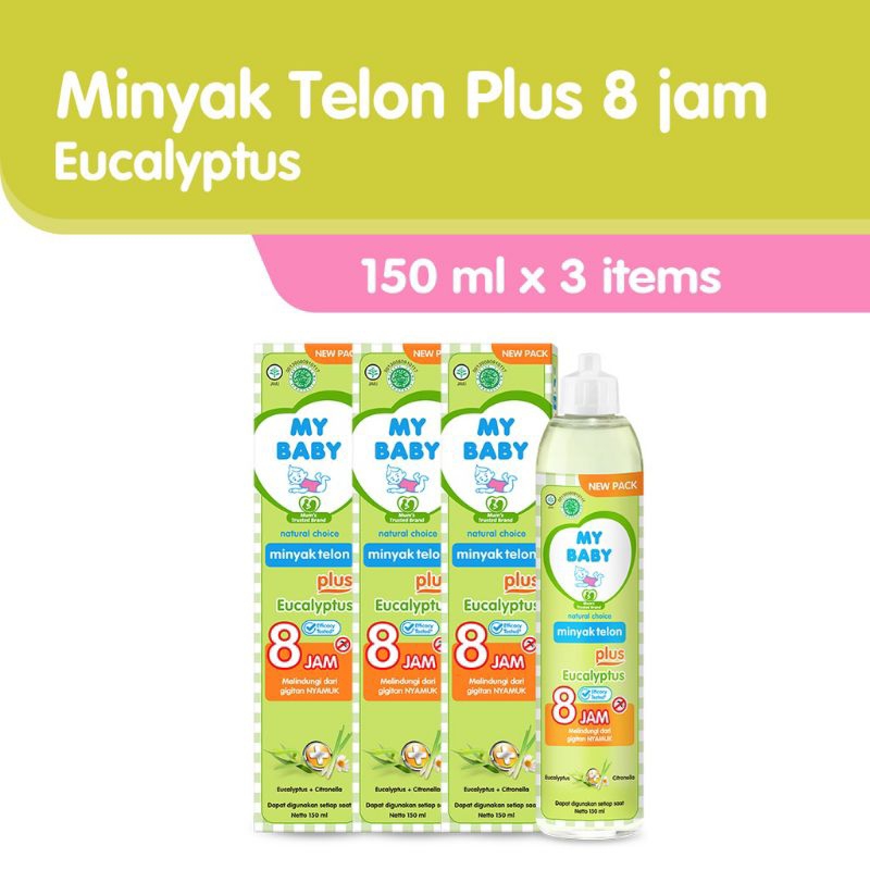 My baby 3pcs minyak telon My Baby 150ml jumbo