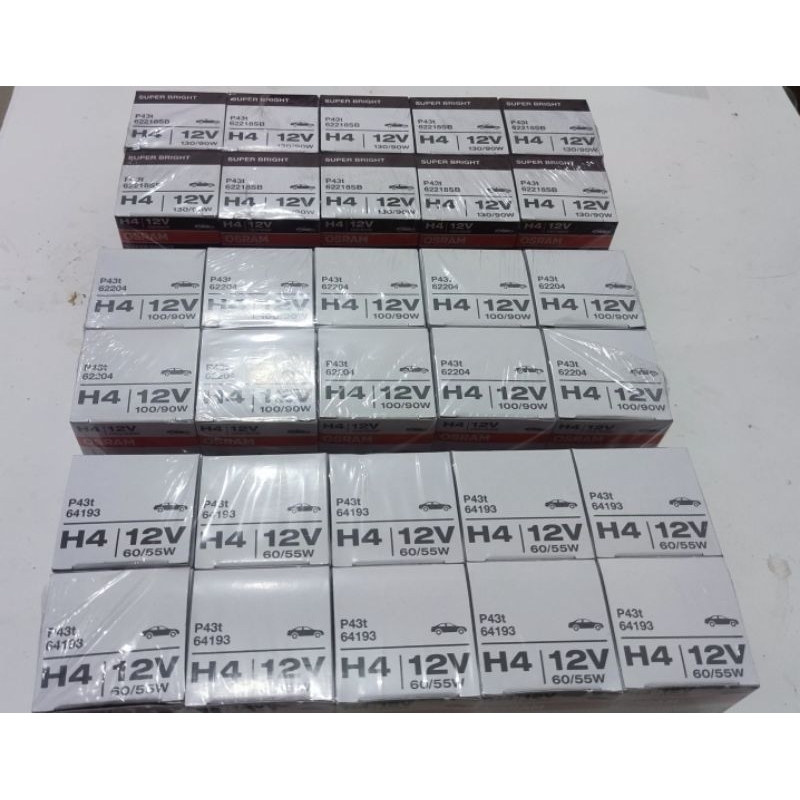 Osram Dop depan H4 12v60/55w , H4 12v100/90w, H4 12v130/90w