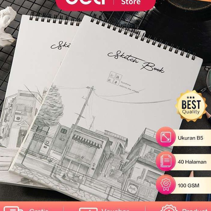 

HARI INI SAJA DISKON BIG Deli Buku Gambar Sketsa Size A4 B5 Vertikal 4 halaman 7362x