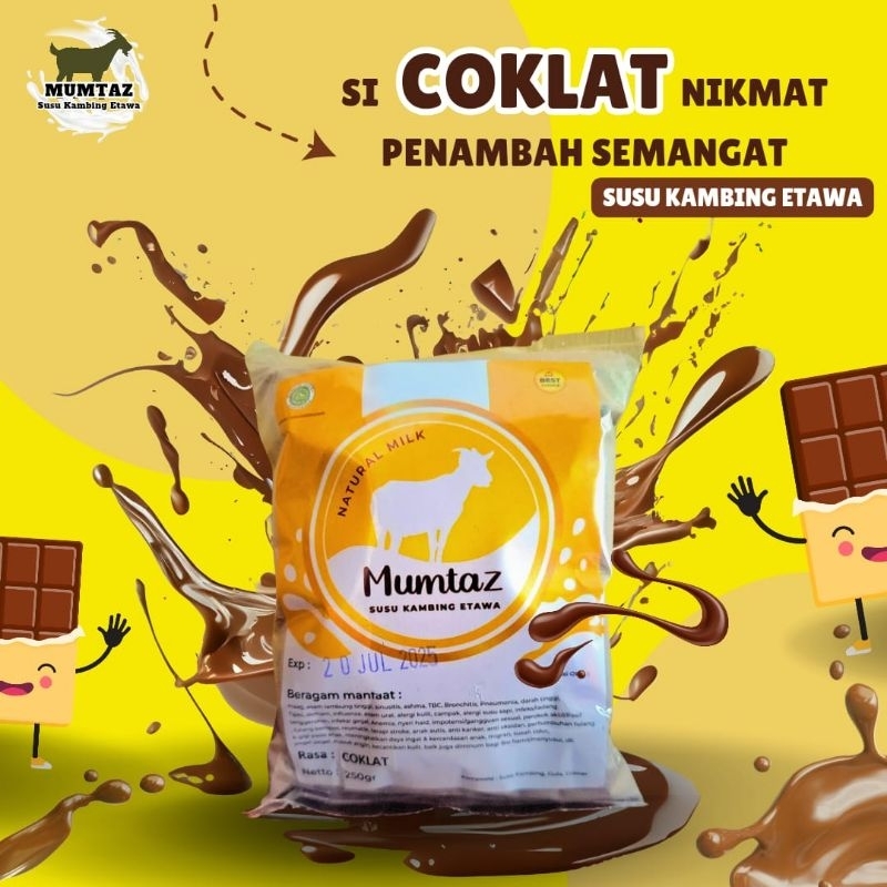 

Penambah berat badan susu Kambing etawa Coklat