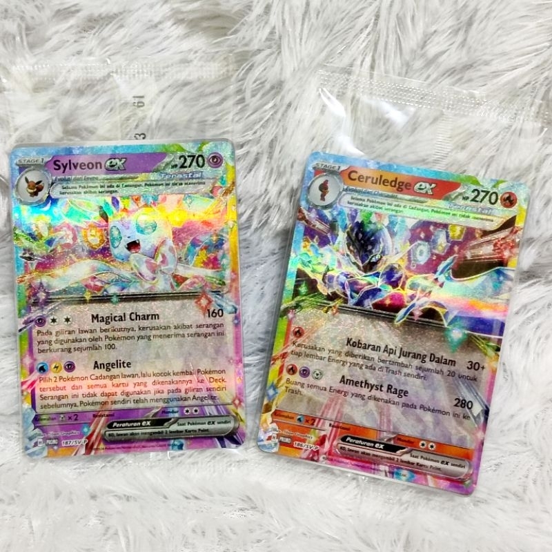 Kartu Pokemon Indonesia - Sylveon ex & Ceruledge ex (Promo Deck Taktik)