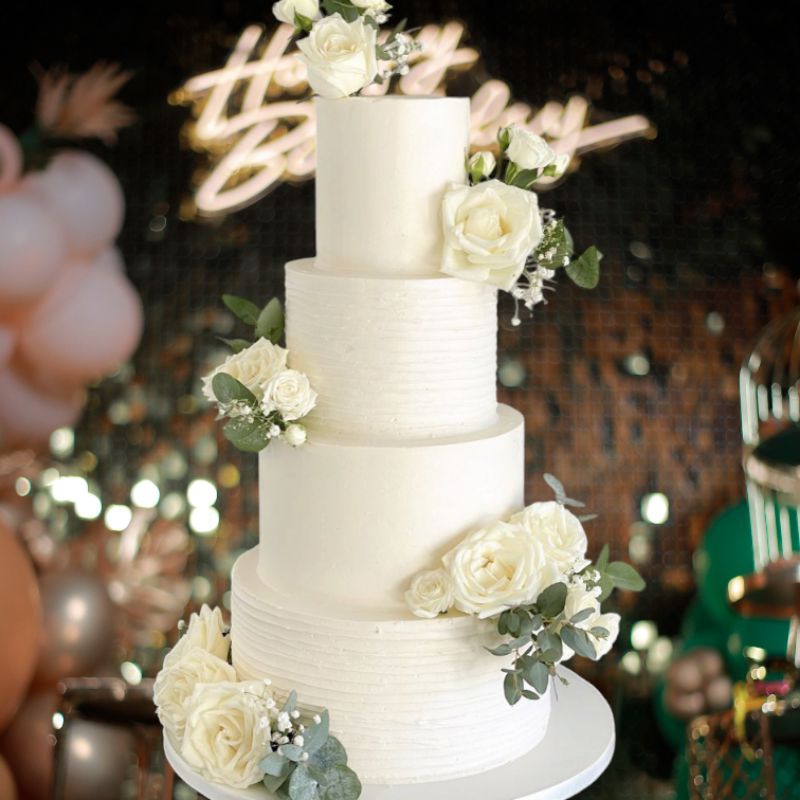 

wedding cake//cake reflika/cake palsu//cake cantik/GRATIS KUE SUAP SUAPAN