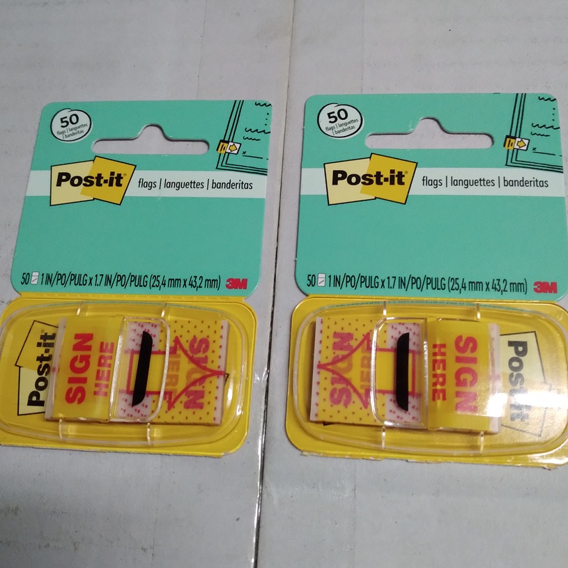

HEBOHH PARAH 3M post it flags 689 sign here