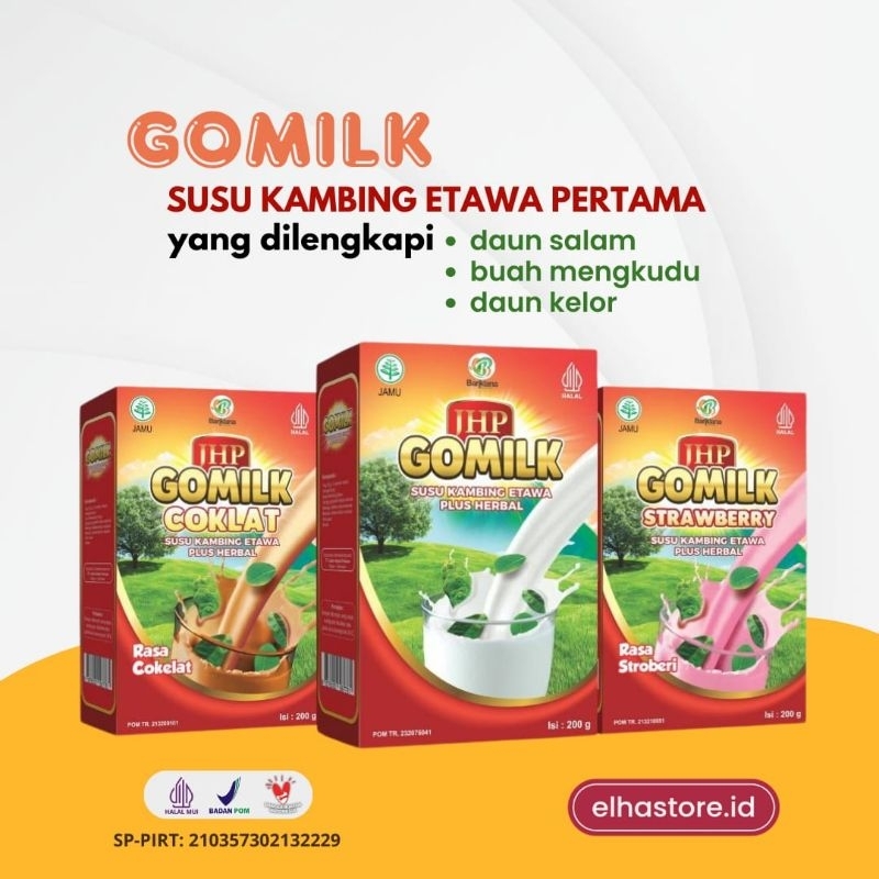 

GOMILK Susu Kambing Etawa Plus Herbal 200 gram