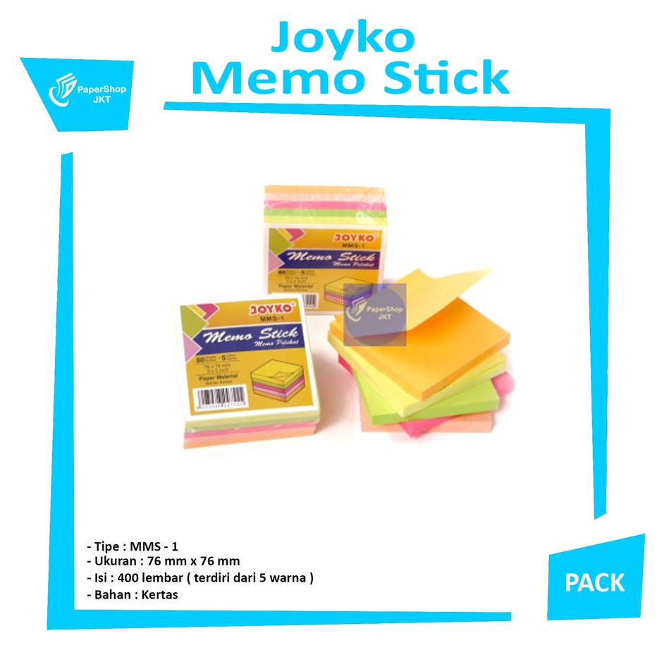 

DISKON BOMBASTIS Memo Stick MMS1 Catatan Tempel Pack