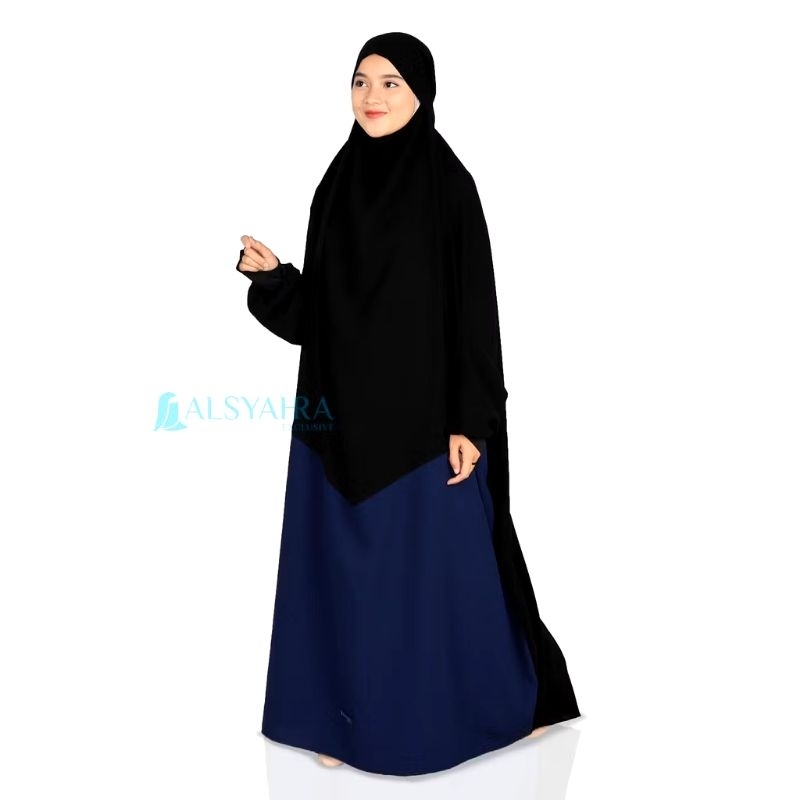 (Preloved) French Khimar Sumayyah by Alsyahra Exlusive