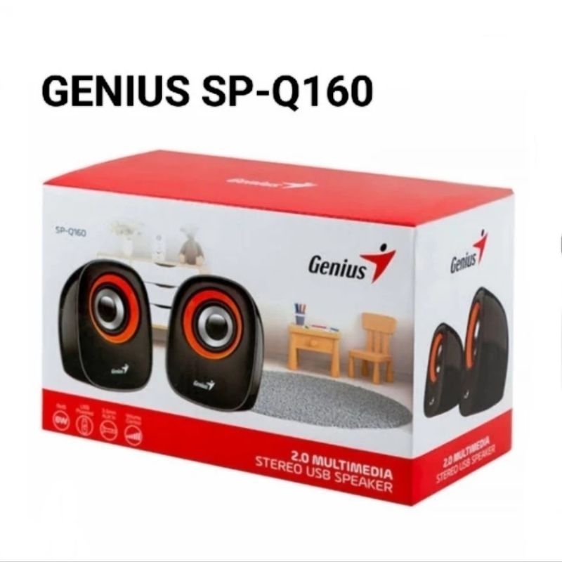 SPEAKER GENIUS SP-Q160 Speaker USB for Laptop PC Desktop