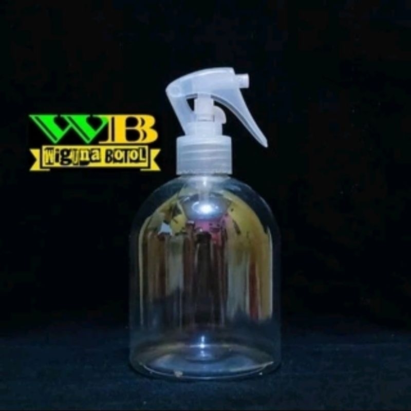 Botol 500ml Bulat Pendek TRIGGER / Botol Spray Trigger 500ml Oval / HS 500ml Spray