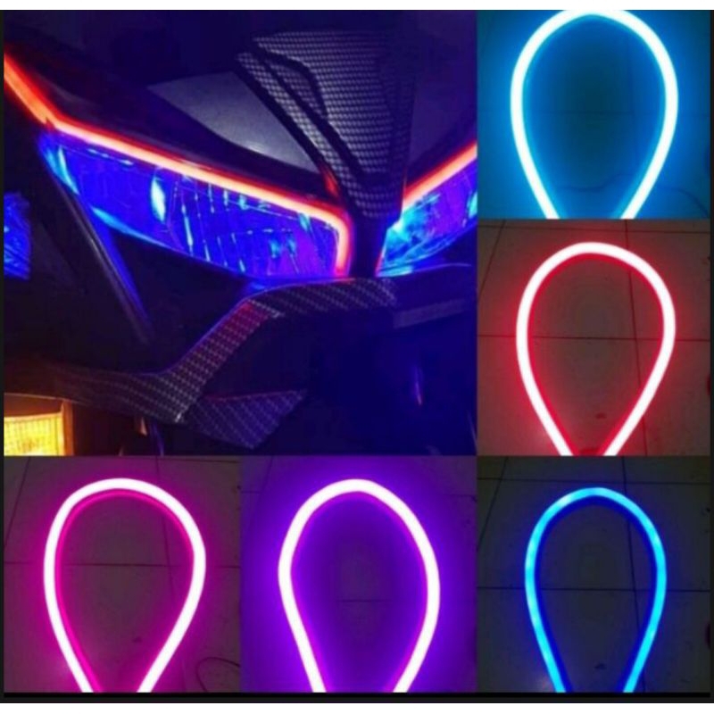 led lampu alis motor mobil lampu alis drl 30cm
