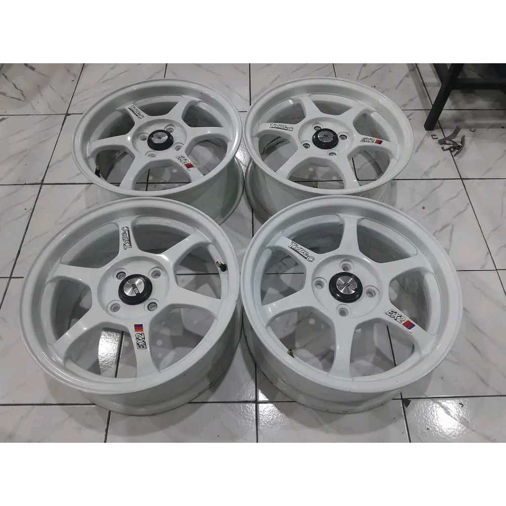 Velg Mobil Bekas Racing SSR R15X6,5 4X100 ET35 cocok buat Civic,Jazz,Brio,Mobilio,Corolla,Lancer