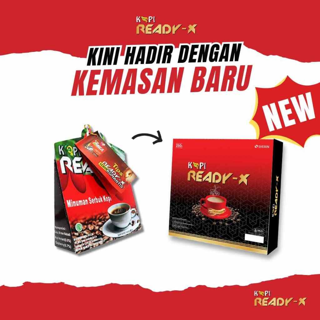 

Kopi Ready X Romantis Premium Kemasan Terbaru Isi 5 sachet BPOM