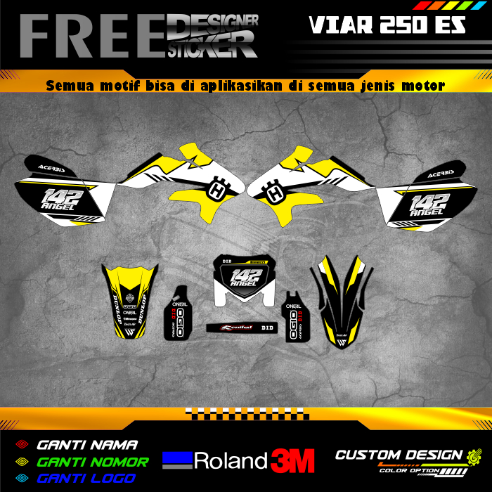 Decal Sticker Motor Viar 250 se WS001