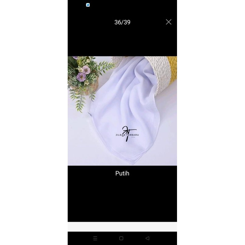 HIJAB TERBARU WARNA PUTIH
