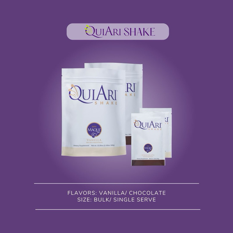 

[SALE!] QuiAri Shake - Bulk Besar 952g/bulk & Single Serve Isi 14 Sachet 34g/sachet (Coklat & Vanilla)