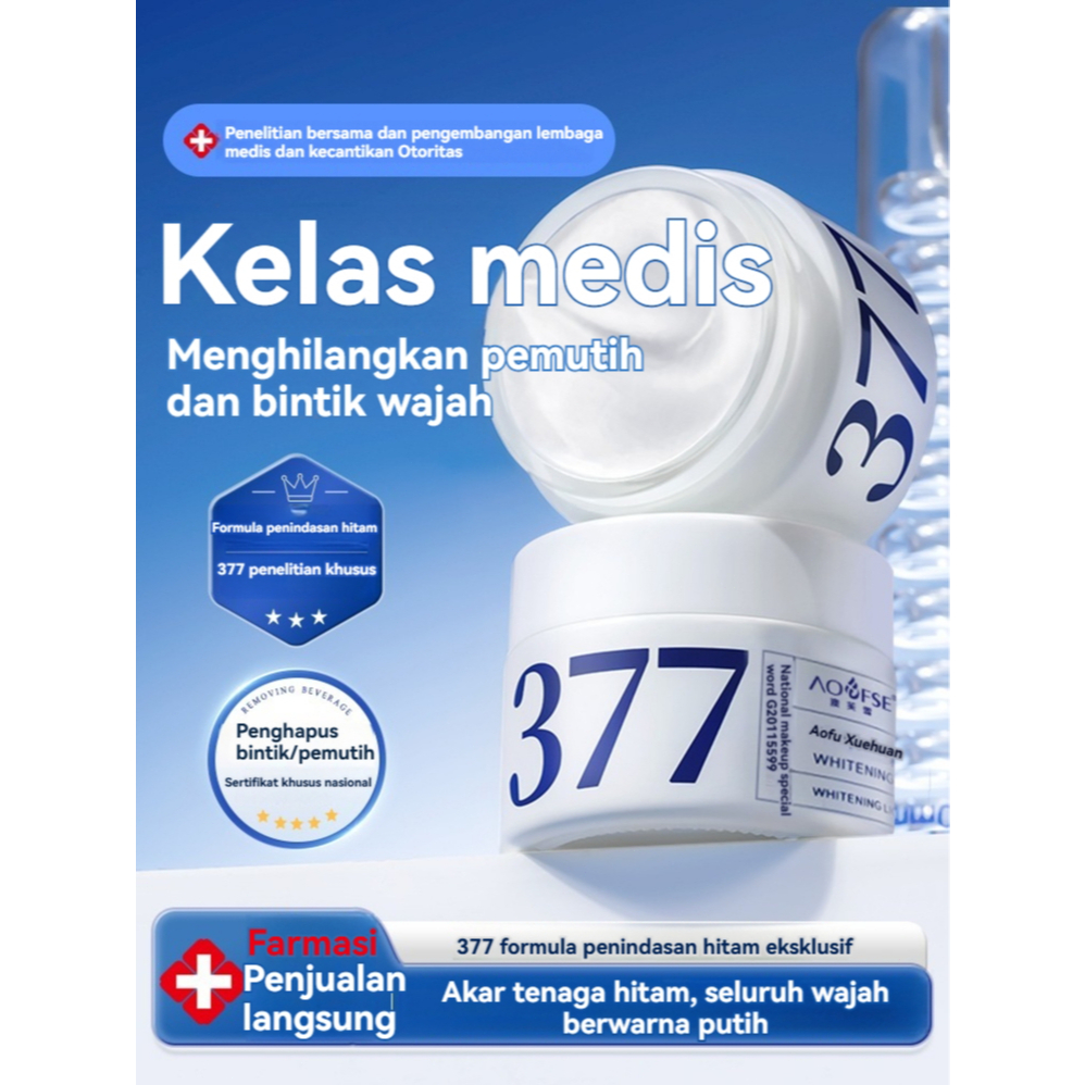377 Krim Pemutih Bintik Pemutih Melasma Bintik Pencerah Pigmentasi Pelembab