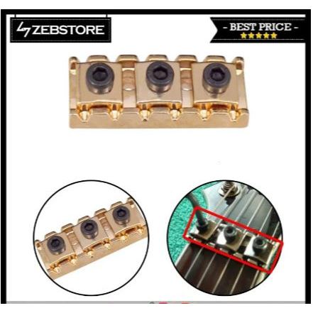 Nut Tremolo Locking Gitar Guitar Electric Elektrik 6 String Senar Gold