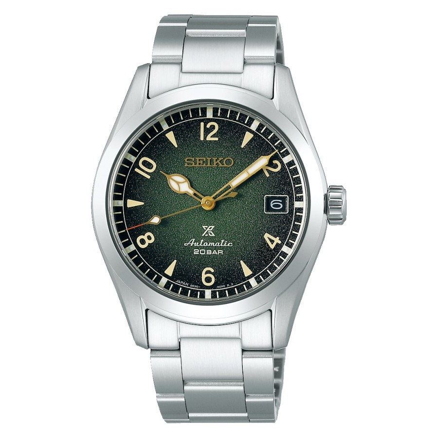 Jam Tangan Seiko Prospex Alpinist SPB155J1 Green Dial All Stainless Steel SPB155 Garansi Resmi ORI