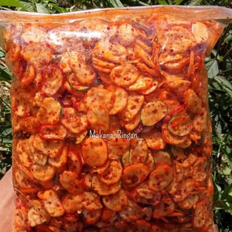 

Krupuk seblak renyah pedas daun jeruk 1kg cemilan krupuk makanan ringan