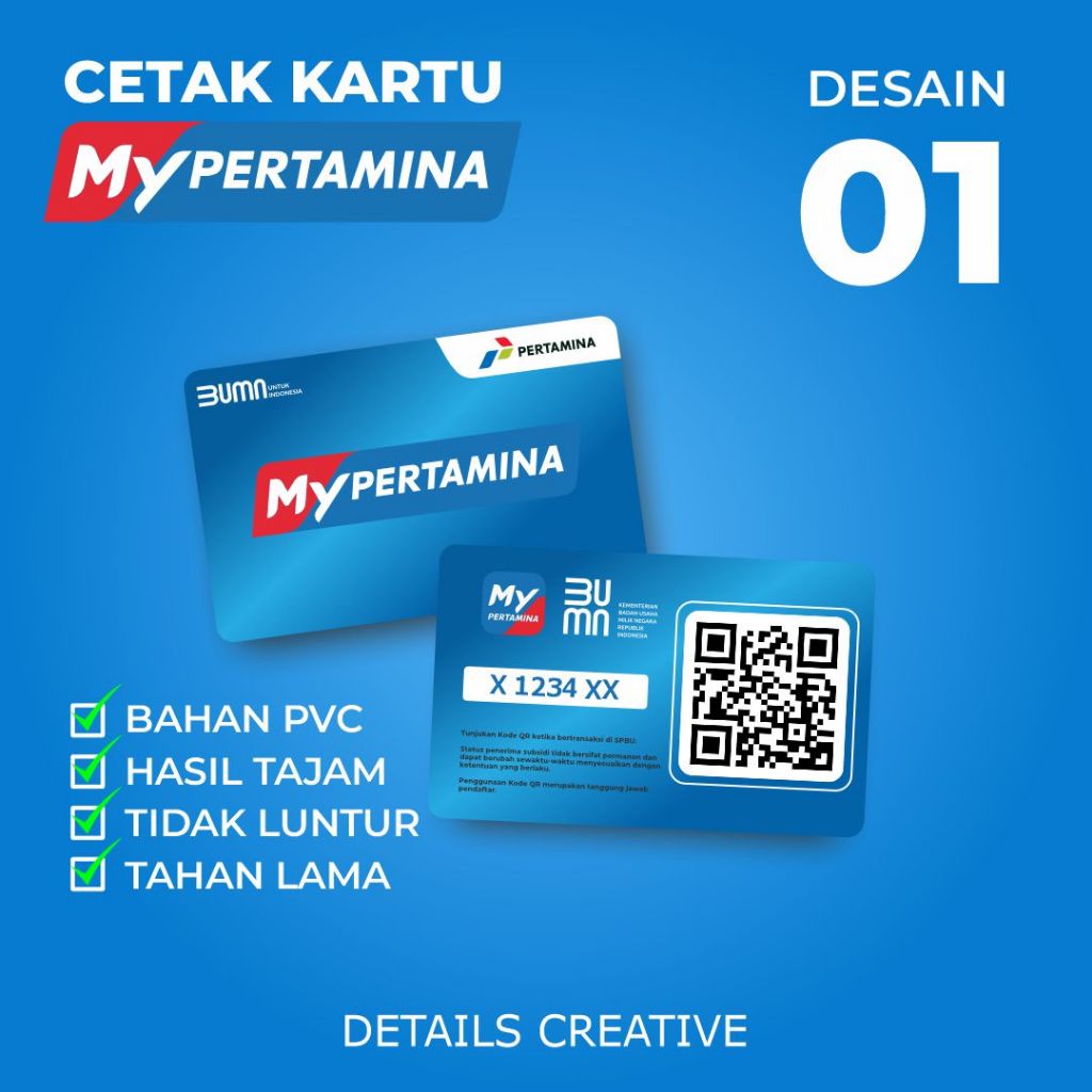 

CETAK KARTU MY PERTAMINA MURAH WARNA TAJAM | CUSTOM KARTU MY PERTAMINA