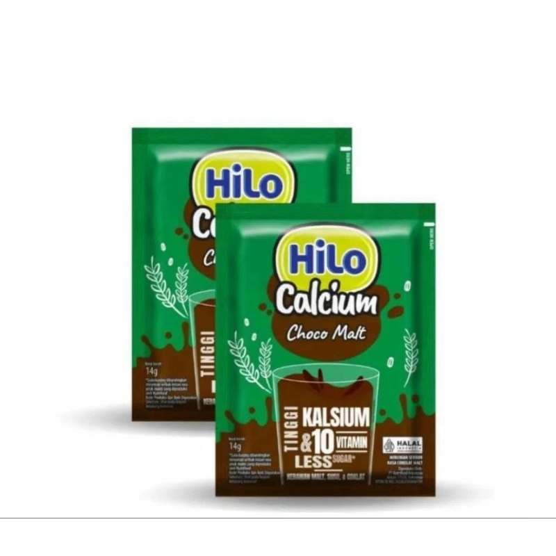 

Susu Bubuk Instan HILO Sachet Calcium 14gr chocolate choco malt