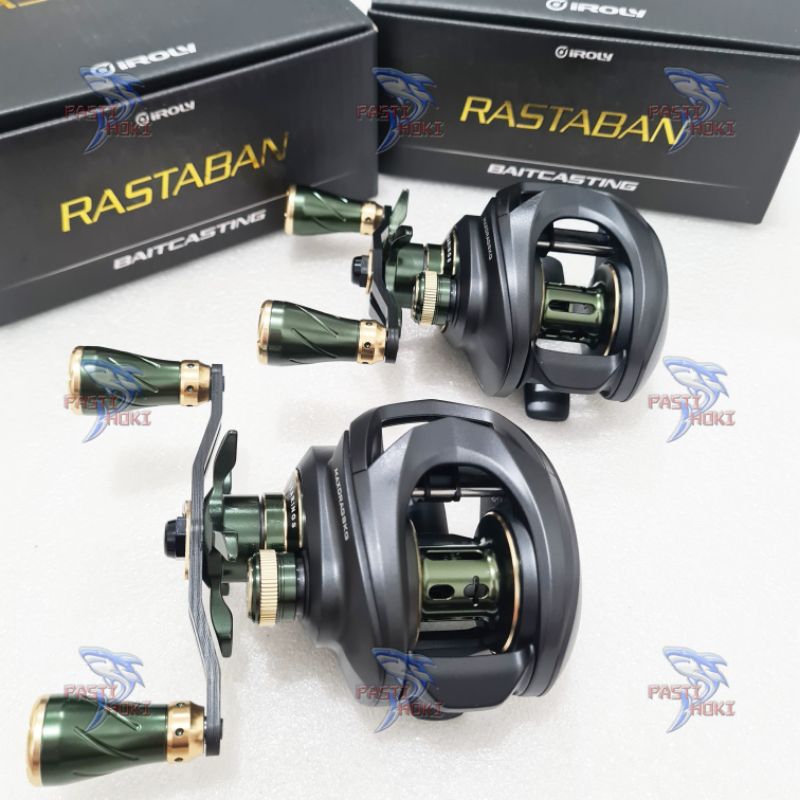 Reel Iroly BC Iroly Rastaban New Series Alumunium Body Carbon LOUD DRAG CLICKER