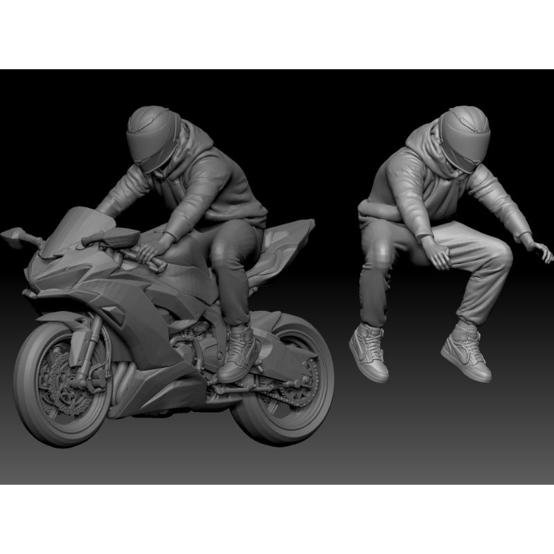 MINIATUR FIGURE ZX25R SKALA 1/64 PAINTING